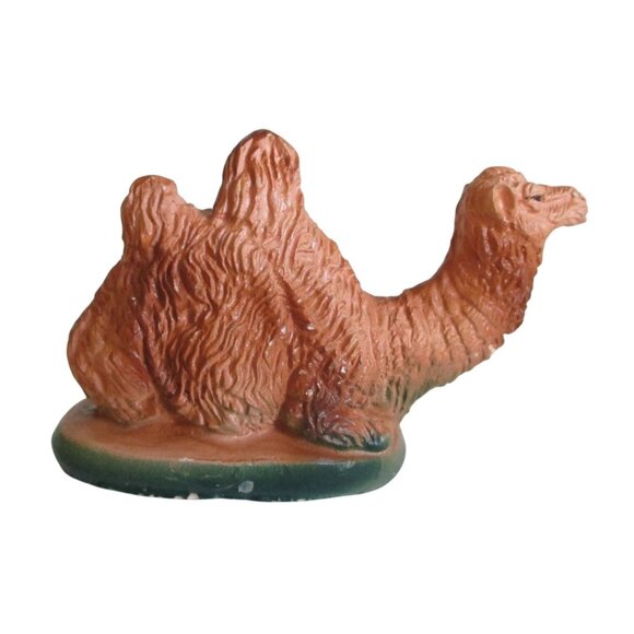 AS IS Vintage Nativity Camel Chalkware Figurine Decorative Collectible 2.5" Tall - Picture 3 of 6